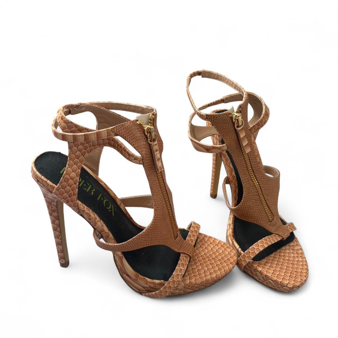 Paperfox Snakeskin Heels